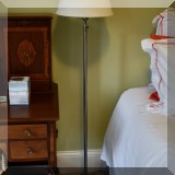 DL04. Silvertone floor lamp. 56”h 